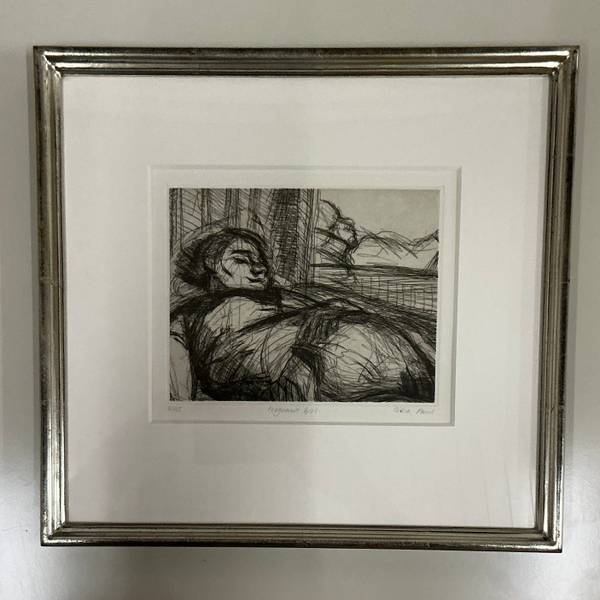 Celia Paul – Pregnant Girl (framed, smaller)