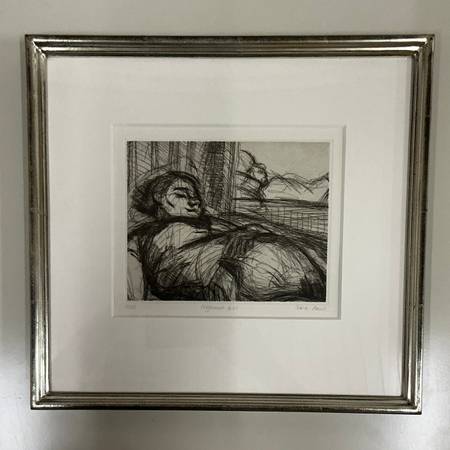 Celia Paul – Pregnant Girl (framed, smaller)