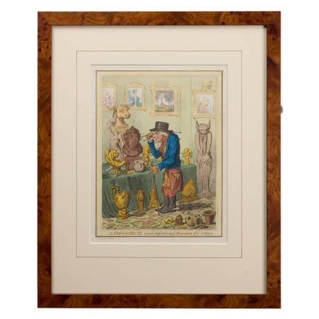 James Gillray – A cognocenti contemplating Beauties of Antique